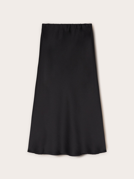 Satin midiskirt