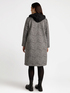 Hooded scuba fabric coat image number 1