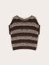 Striped openwork effect knitwear image number 4