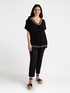 T-shirt with ethnic embroidery image number 3