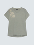 T-Shirt aus Baumwolle mit Blumenapplikation image number 4
