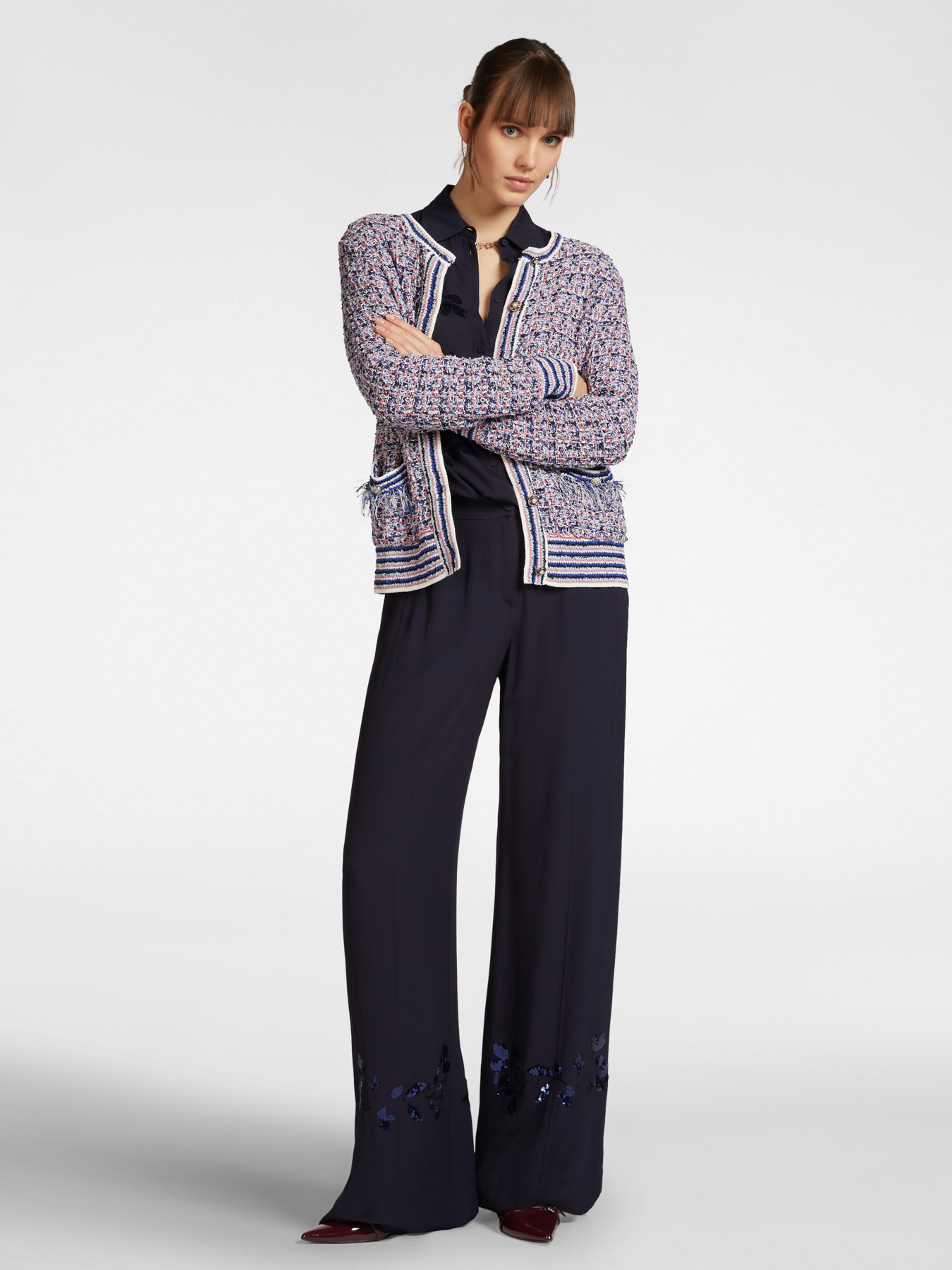 Veste en tricot tressé image number 1