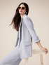 Blazer aperto in tessuto fluido image number 3