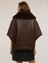 Oversized shearling coat with zip and pockets image number 1
