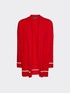 Cardigan aus Viskosemischung mit Streifendetails image number 4