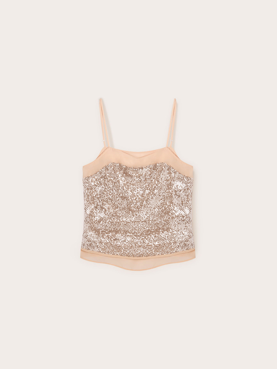 Top full paillettes