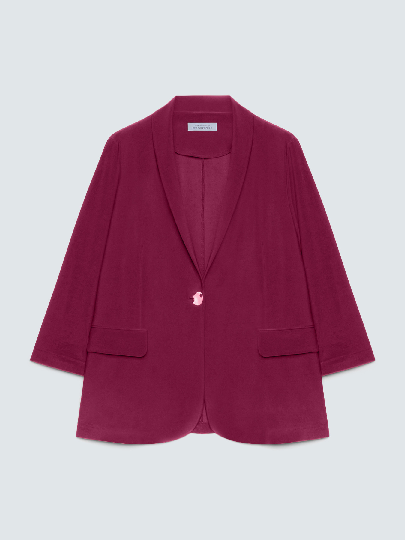 Blazer en jersey &agrave; manches trois-quarts image number 4