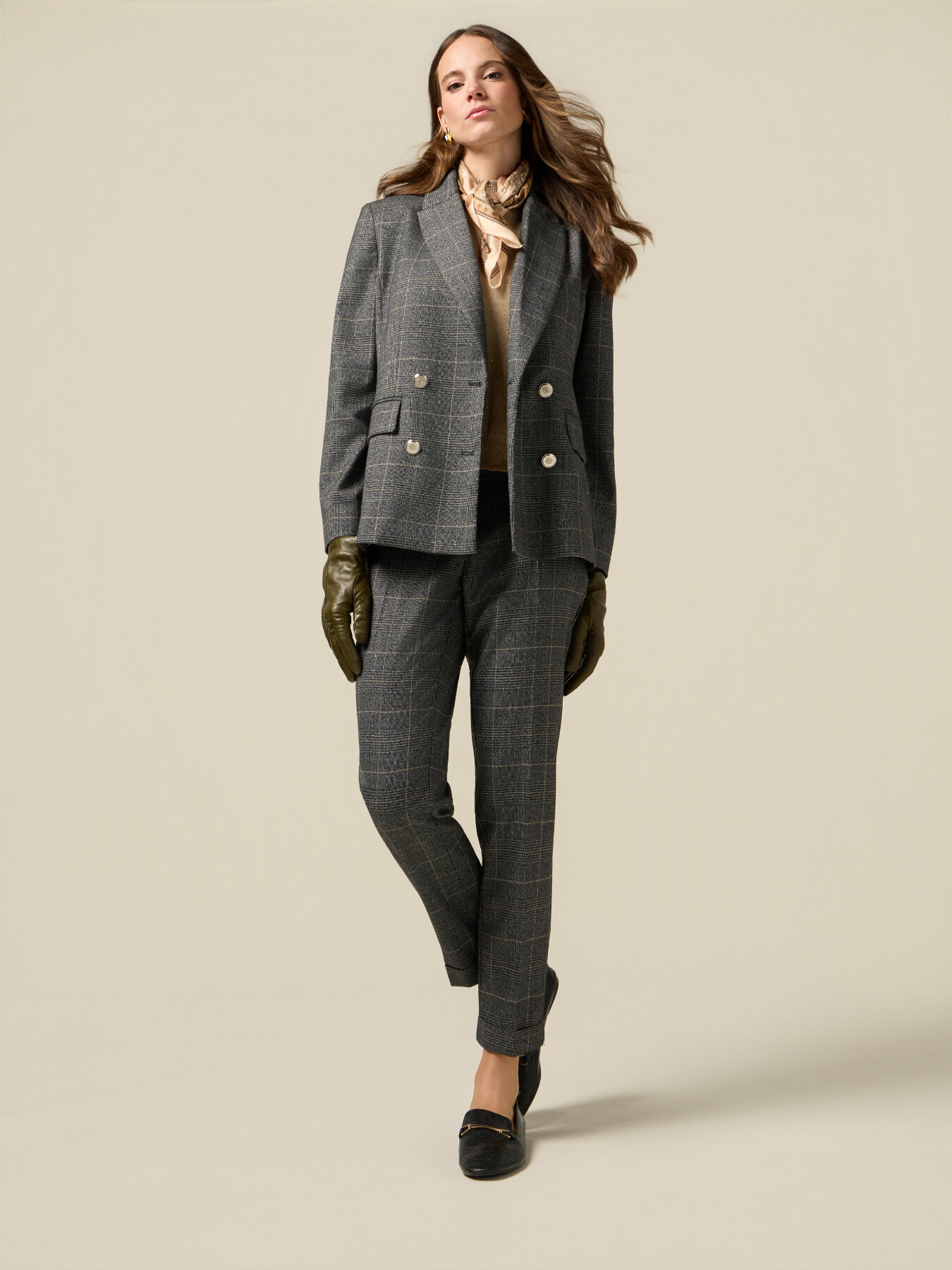 Pantaloni regular check image number 0