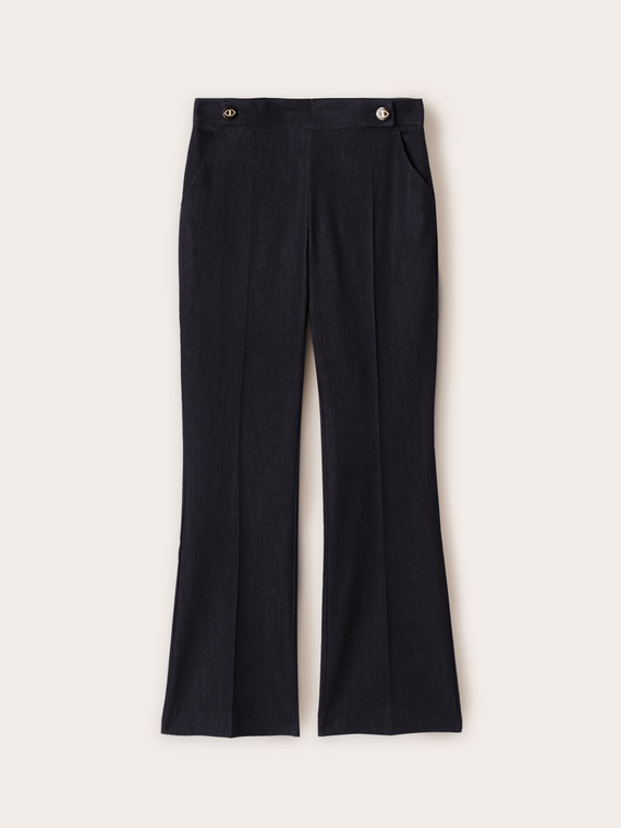 Jean flare taille haute