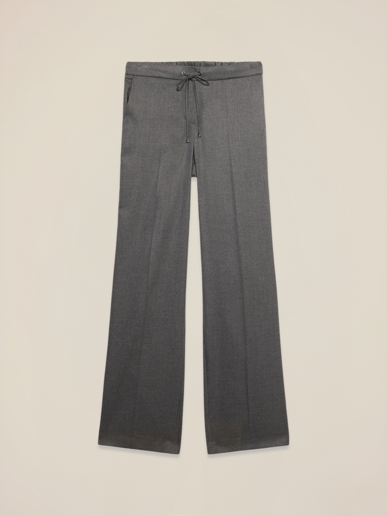 Flannel pants with drawstring image number 4