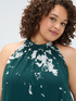 Langes Free-Kleid mit Blattdruck image number 3