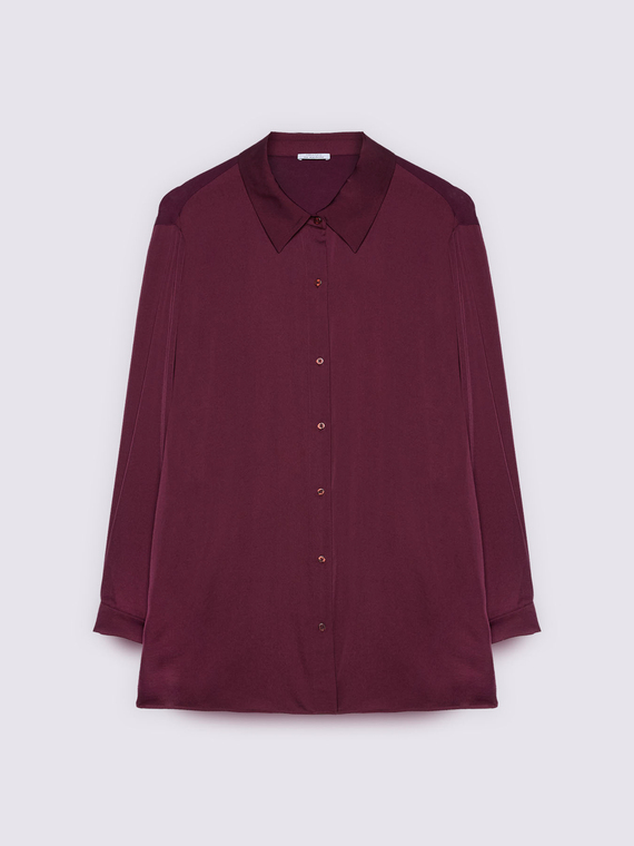 Camicia bimaterica misto viscosa