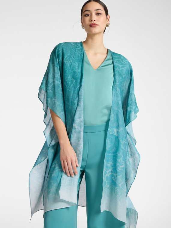 Chal largo estampado