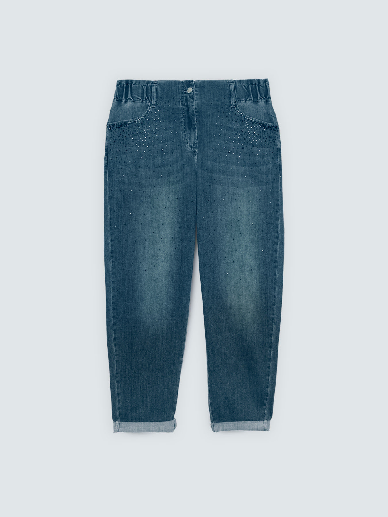 Balloon Jeans with rhinestones image number 4