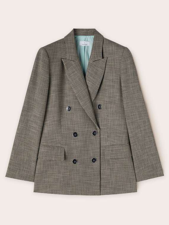 Veste large à double boutonnage