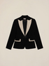 Blazer with contrasting details image number 3