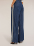 Palazzo-Hose mit Denim-Effekt und Seitenstreifen image number 1