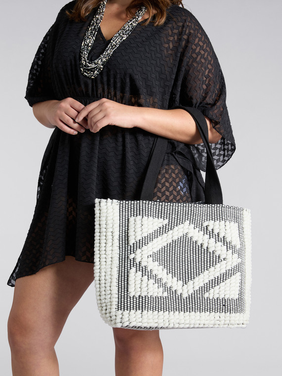 Sac de plage tissé