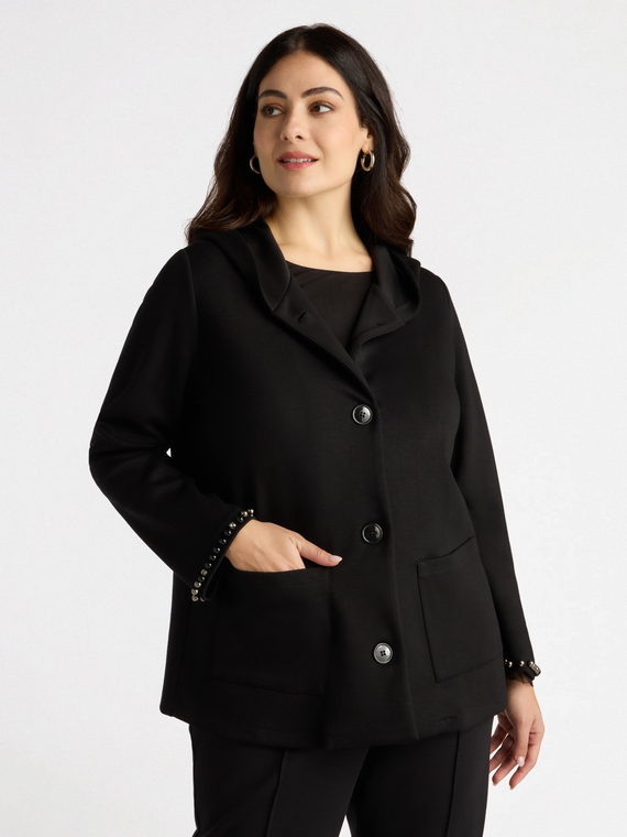 Sweat-shirt en néoprène avec broderie