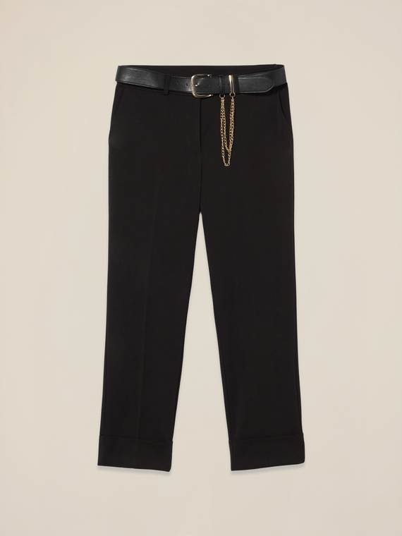 Pantaloni a sigaretta con cintura