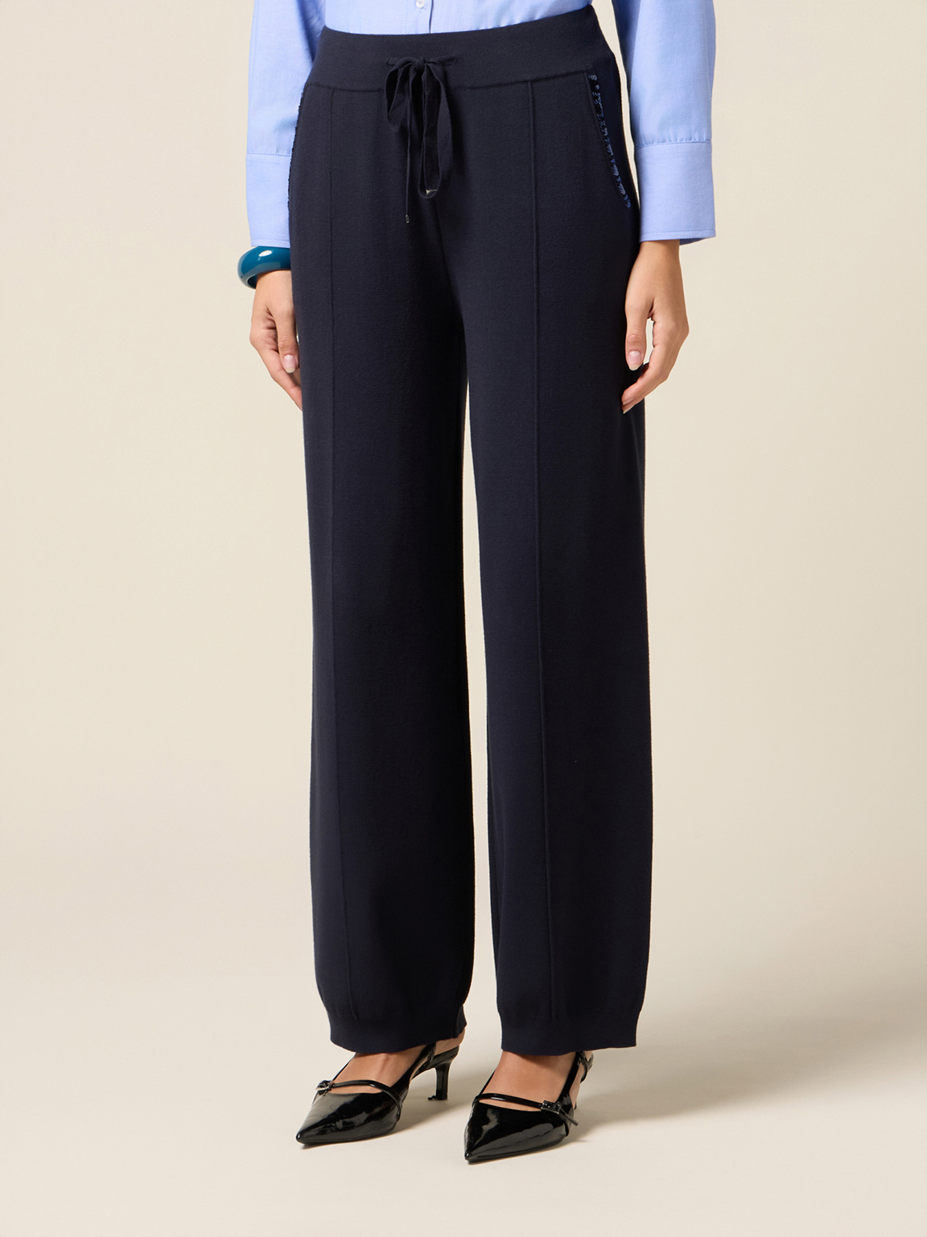 Knit jogger pants image number 3