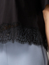 T-shirt with lace and lettering application image number 2