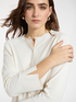 Viscose blend crew neck cardigan image number 3
