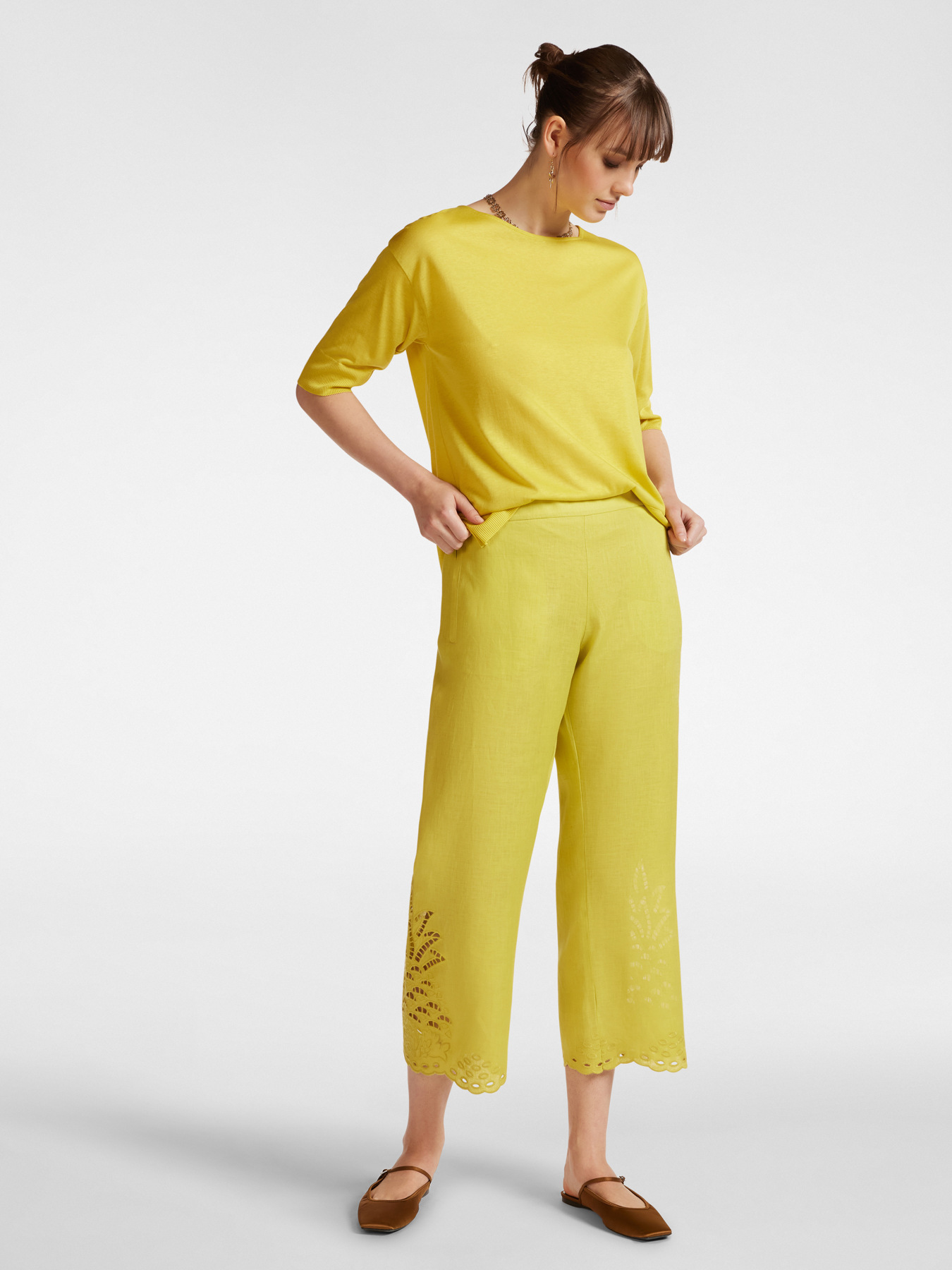 T-shirt en jersey tricot image number 2