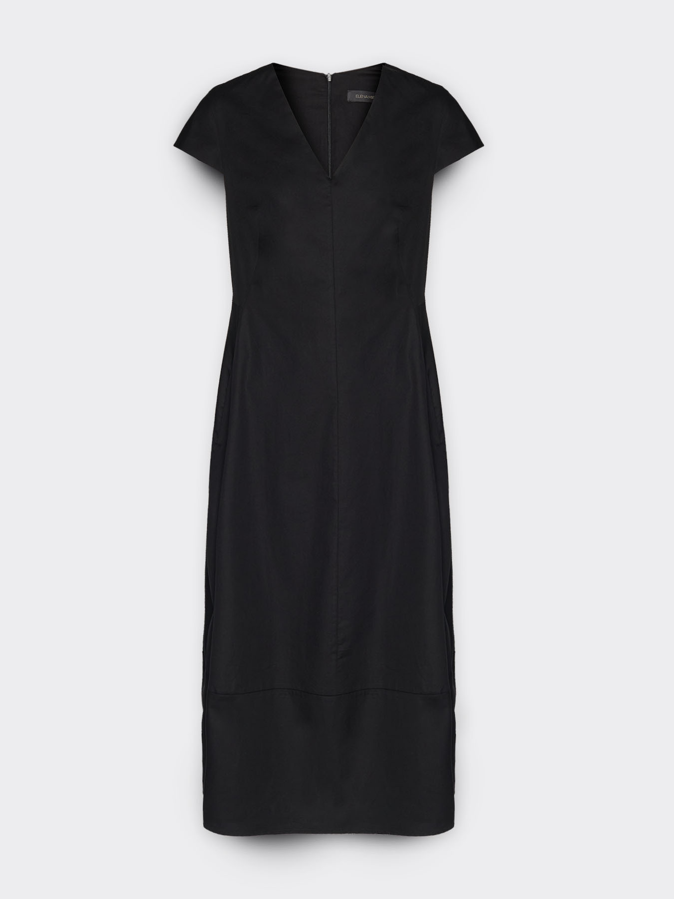 Robe midi à col en V image number 4