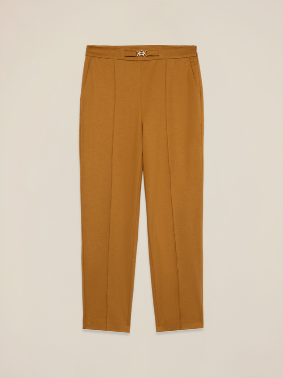 Chinos with waist detail
