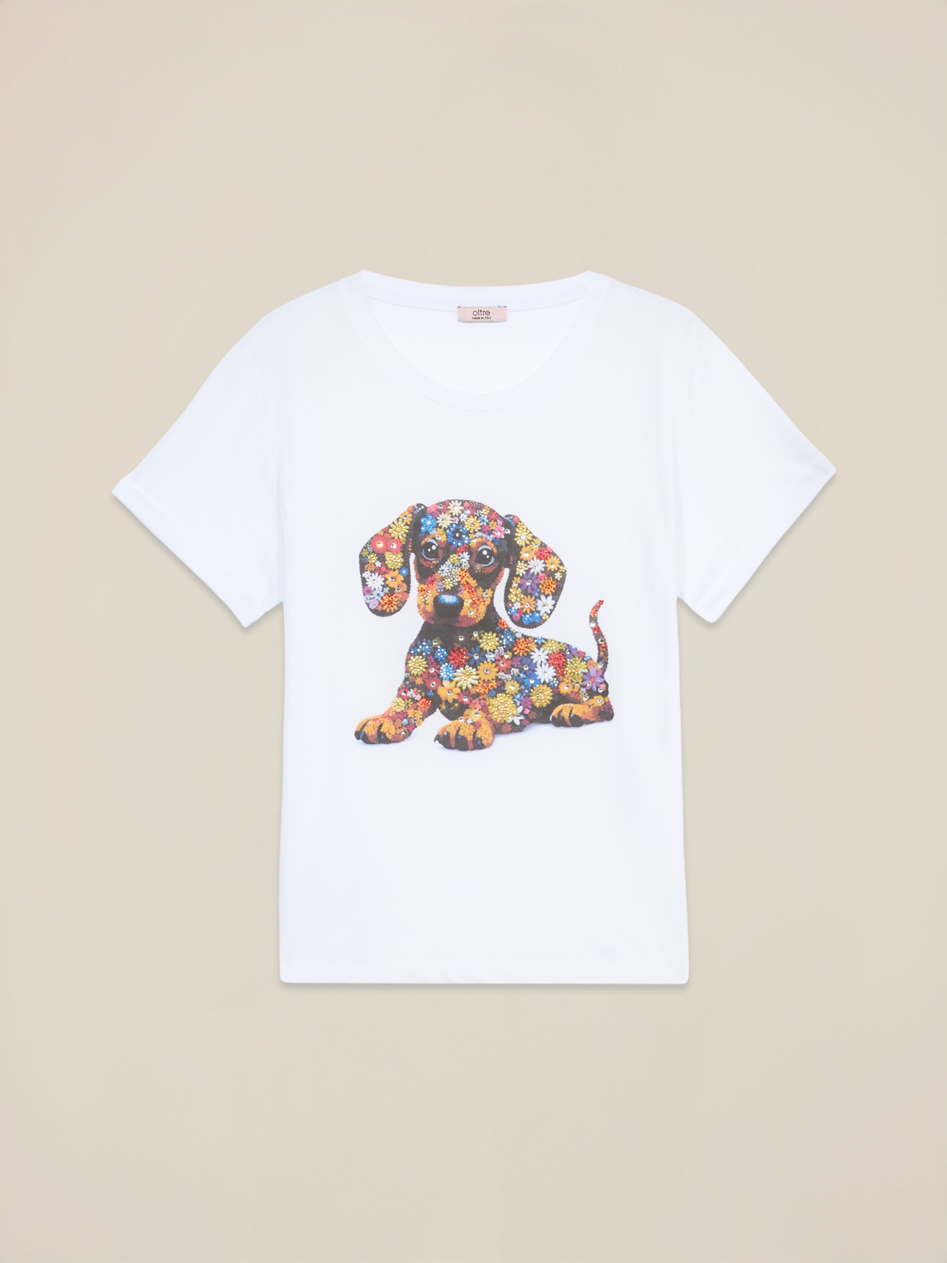 T-shirt with print and appliqués image number 3