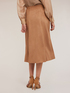 Suede-effect midi skirt image number 1