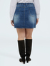 Minigonna in denim con applicazioni image number 1
