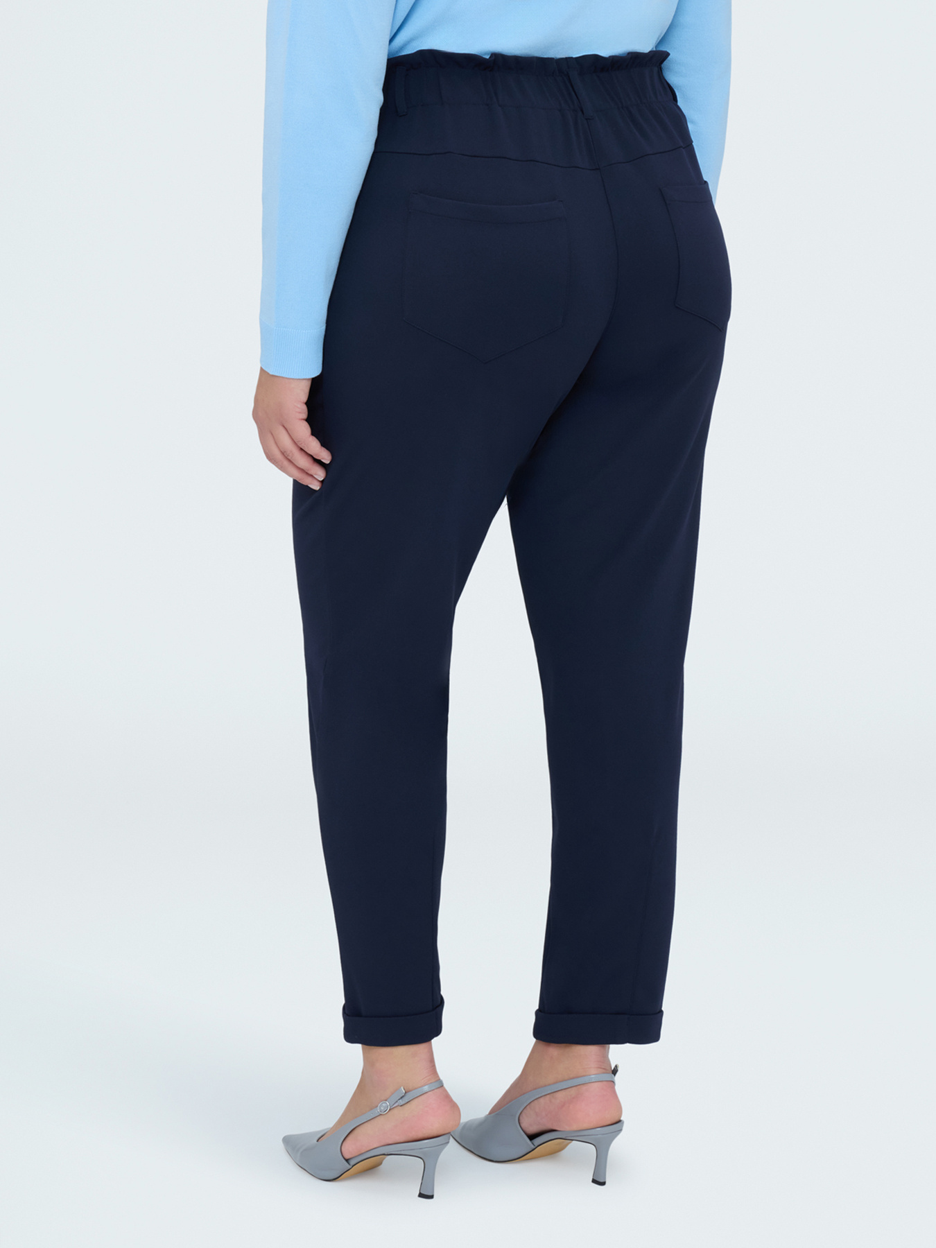Pantaloni Ballon in tessuto stretch image number 1