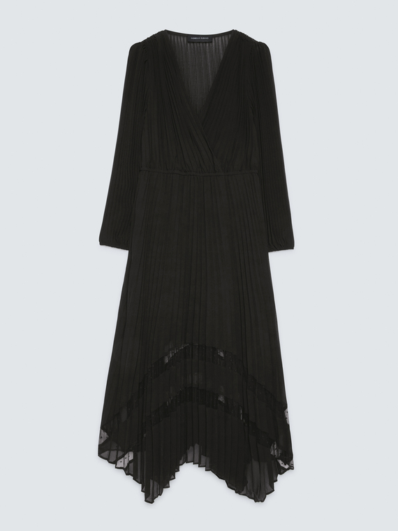 DREAM dress in pleated georgette