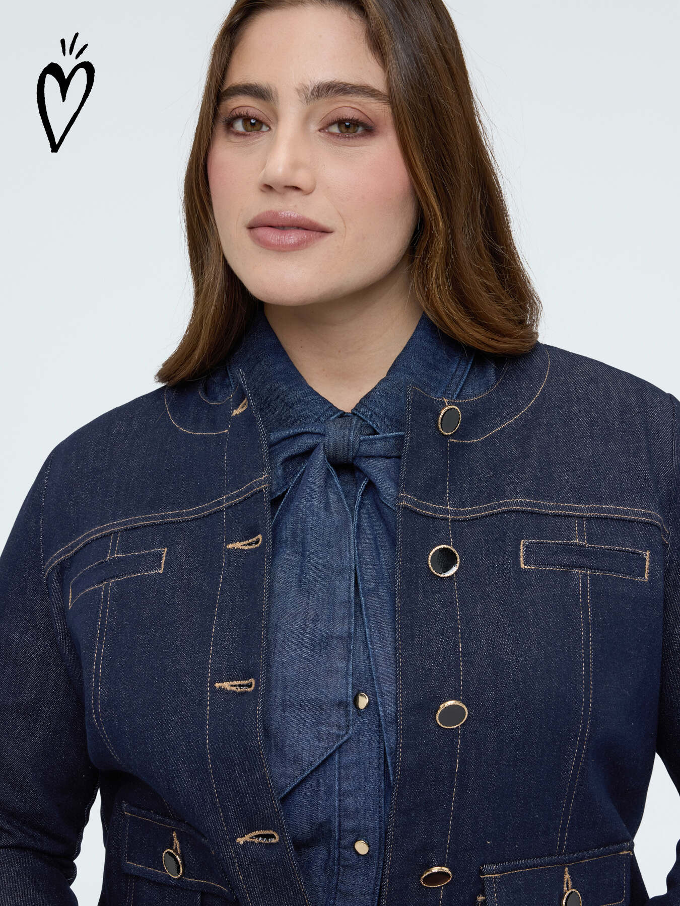 Bon ton denim jacket image number 0