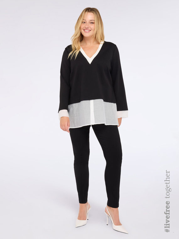 Jeggings avec &eacute;lastique &agrave; la taille