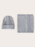 Set Schal und Mütze mit Kristallsteinen image number 0