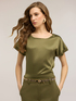 Tricou bimaterial din amestec de bumbac image number 0