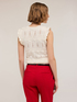 Knitted top with ruffles image number 1