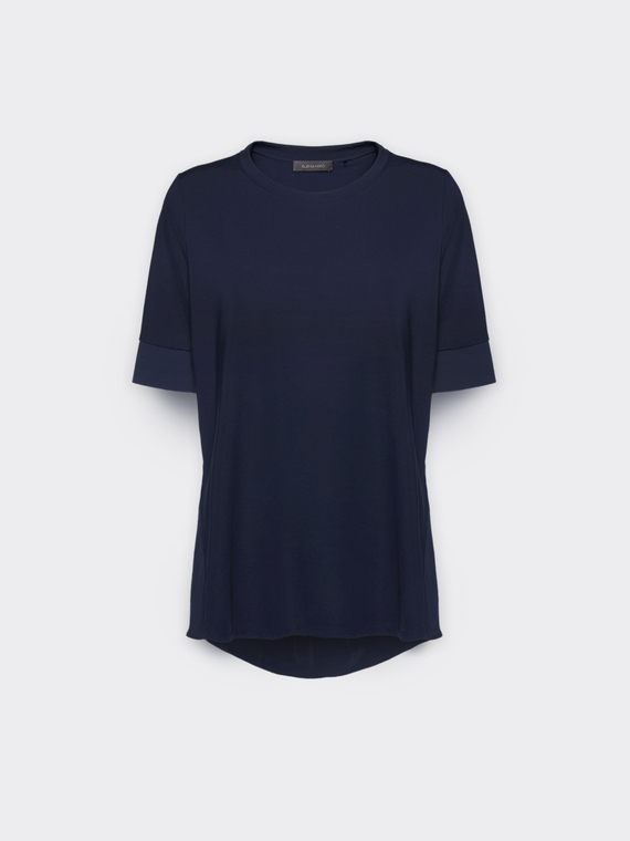 T-Shirt mit hinterem Einsatz