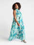 Langes bedrucktes Kleid image number 2