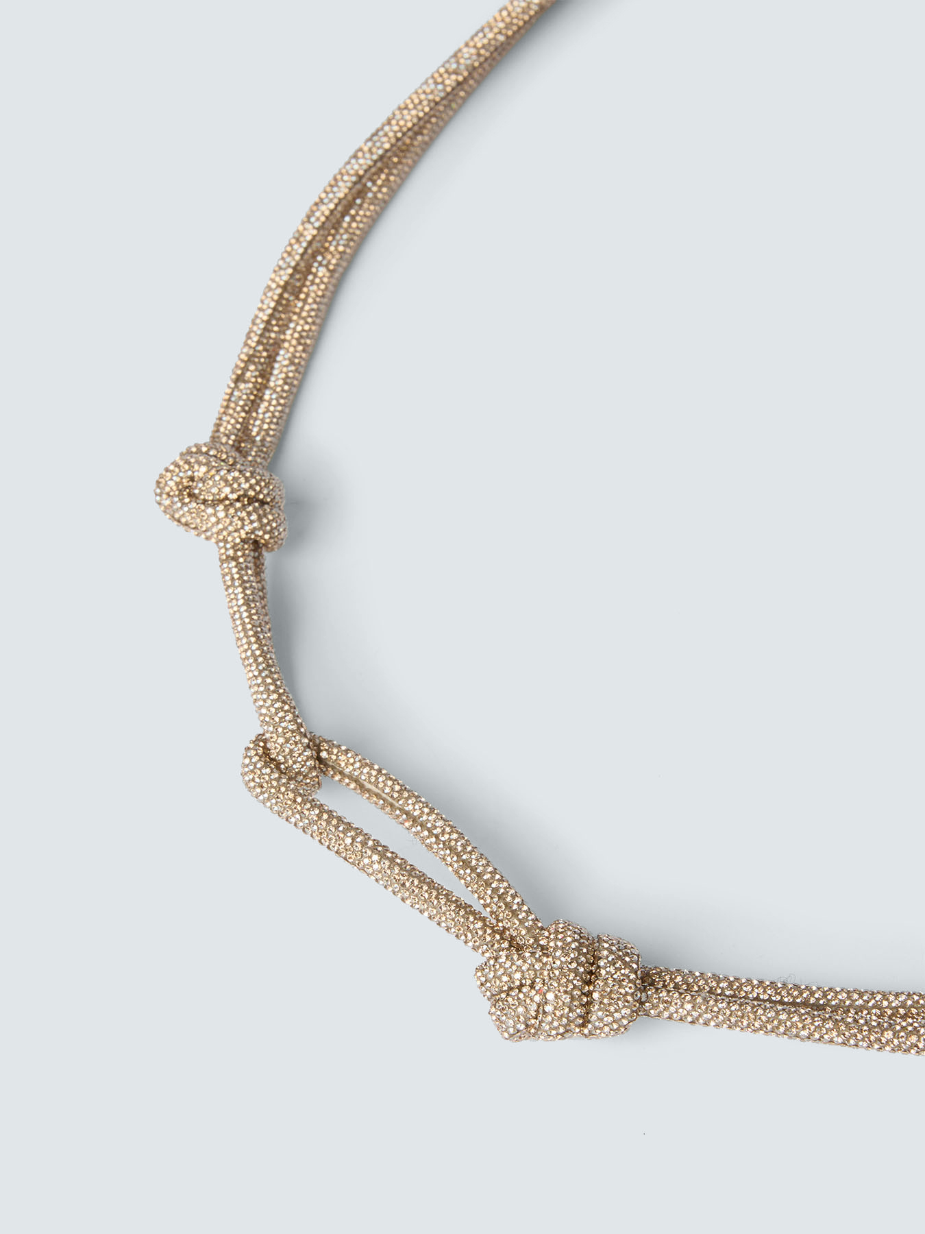 Super bright knotted drawstring effect belt image number 1