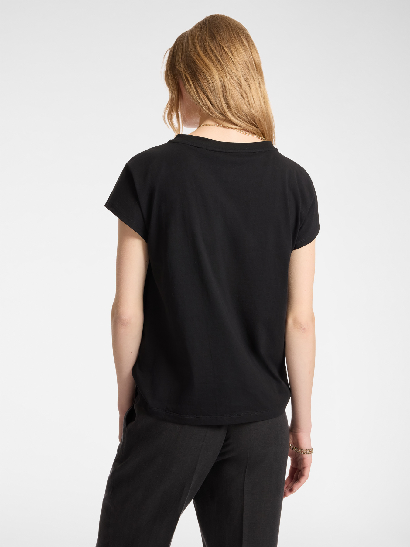 Cotton T-shirt with appliqués image number 1