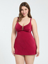 Tankini-Top mit goldenem Muster und Cut-outs image number 0