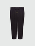 Joggers in felpa con bordi laterali image number 4