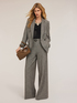Palazzo trousers with belt image number 0