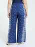 Wide Leg Bandana Print Trousers image number 1