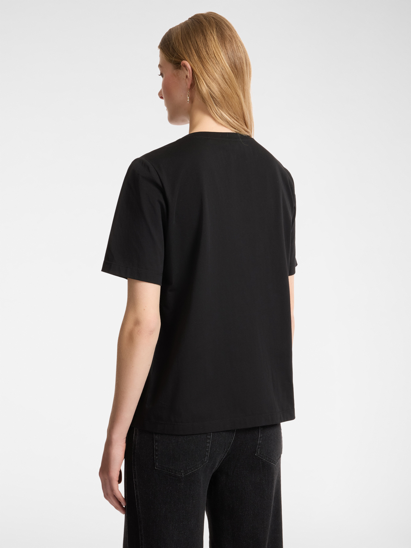 T-shirt with rhinestone fringe image number 1
