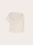 Tricou laminat cu decolteu asimetric image number 0
